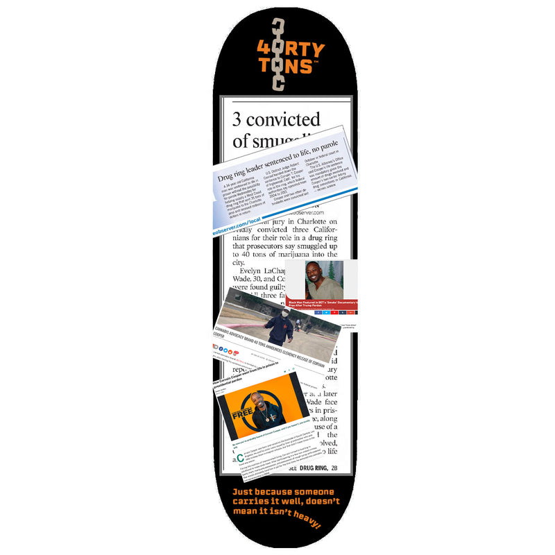 Limited Edition 40 Tons Brand Story Skateboard
